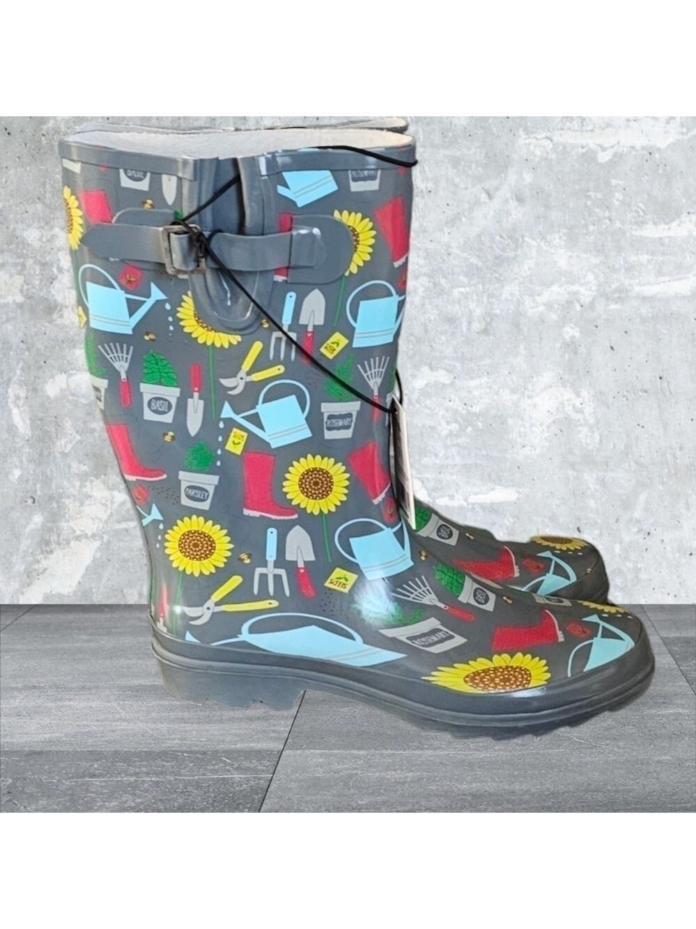 Sunflower Rain Boots Size 11 - Picture 4 of 5